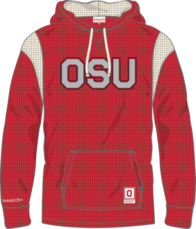 Mitchell & Ness Ohio State Red Thermal Lightweight Hoodie Buckeyes