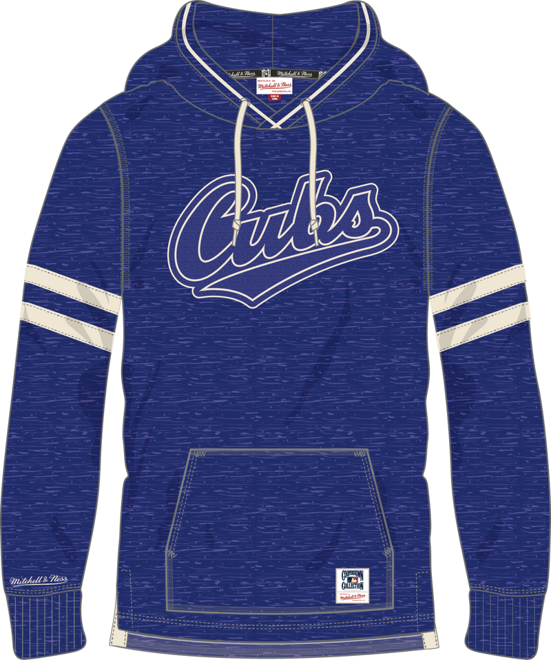 Mitchell & Ness Chicago Cubs Royal Gameday Classic Hooded Long Sleeve T-Shirt