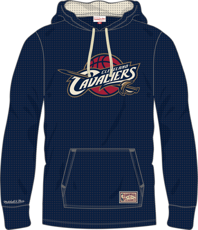 Mitchell & Ness Cleveland Cavaliers Astros Blue Vintage Logo Thermal Lightweight Hoodie