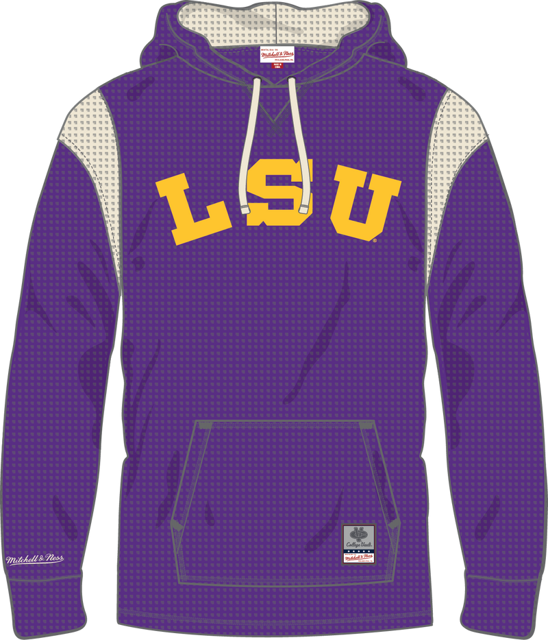 Mitchell & Ness LSU Tigers Purple Thermal Lightweight Hoodie