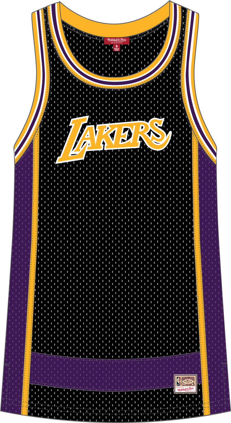 Mitchell & Ness Women's Los Angeles Lakers Black Oversize Mesh Tank