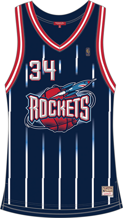 Mitchell & Ness Women's Hakeem Olajuwon Hakeem Olajuwon Houston Rockets 1996 Navy Swingman Jersey