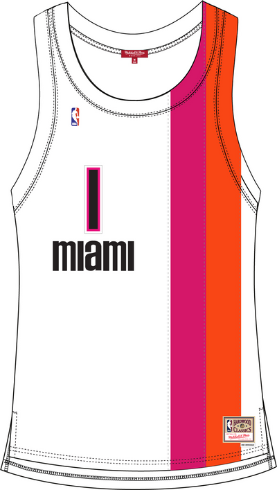 Mitchell & Ness Women's Chris Bosh Miami Heat 2011 White Swingman Jersey