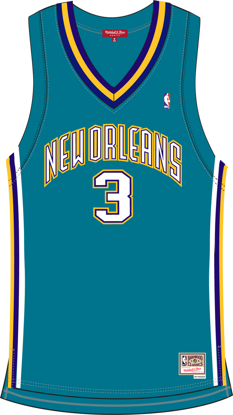 Mitchell & Ness Women's Chris Paul New Orleans Hornets 2005 Teal Swingman Jersey