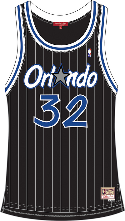 Mitchell & Ness Women's Shaquille O'neal Orlando Magic 1995 Black Swingman Jersey