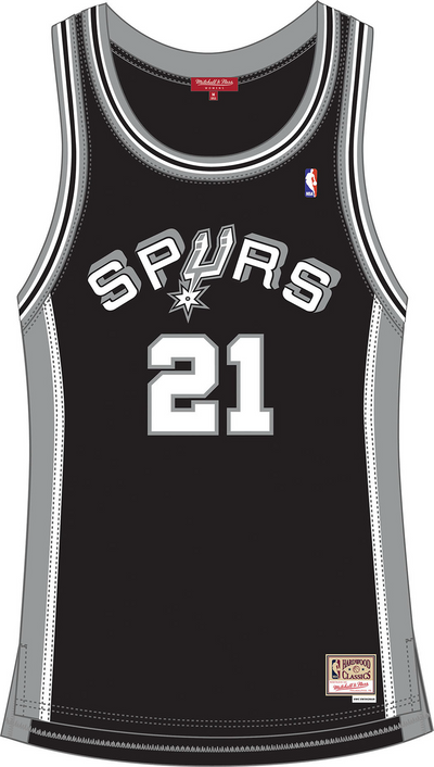 Mitchell & Ness Women's Tim Duncan San Antonio Spurs 1998 Black Swingman Jersey