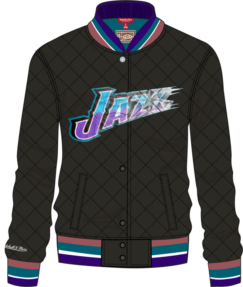 Mitchell & Ness Women's Utah Jazz Black 75th Anniversary Jacket