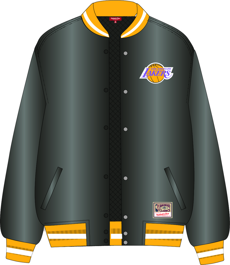Mitchell & Ness Women's Los Angeles Lakers Black Puffer Jacket