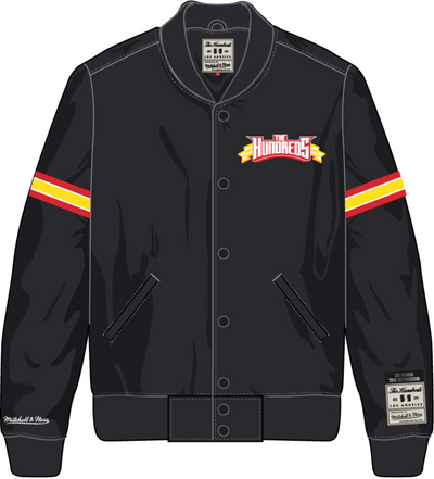 Mitchell & Ness Black the Hundreds Satin Jacket