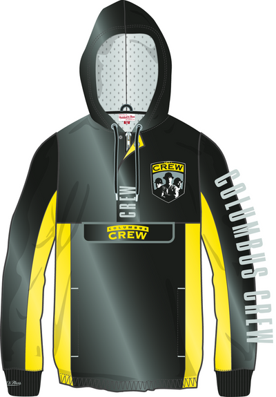 Mitchell & Ness Columbus Crew Black Vintage Logo Team OG 2.0 Anorak Windbreaker