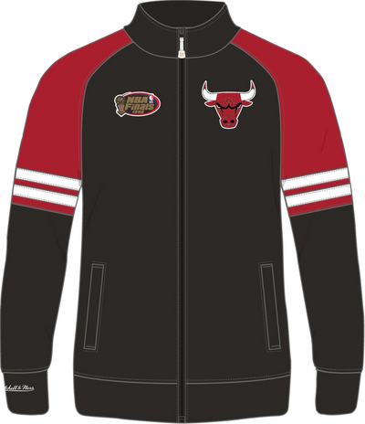 Mitchell & Ness Chicago Bulls Black Mvp 2.0 Track Jacket