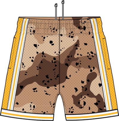 Mitchell & Ness Los Angeles Lakers 1984 Camo Reflective Swingman Shorts