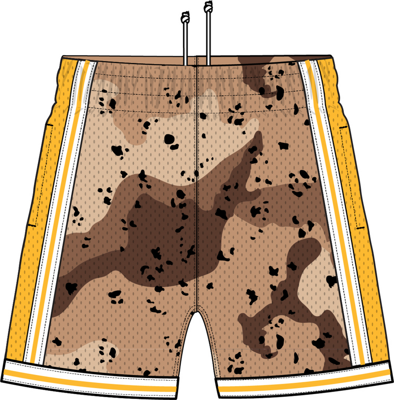 Mitchell & Ness Los Angeles Lakers 1984 Camo Reflective Swingman Shorts