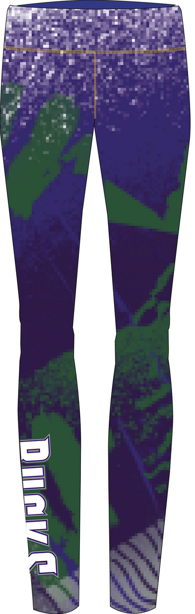 Mitchell & Ness Women's Milwaukee Bucks Green/Purple Leggings