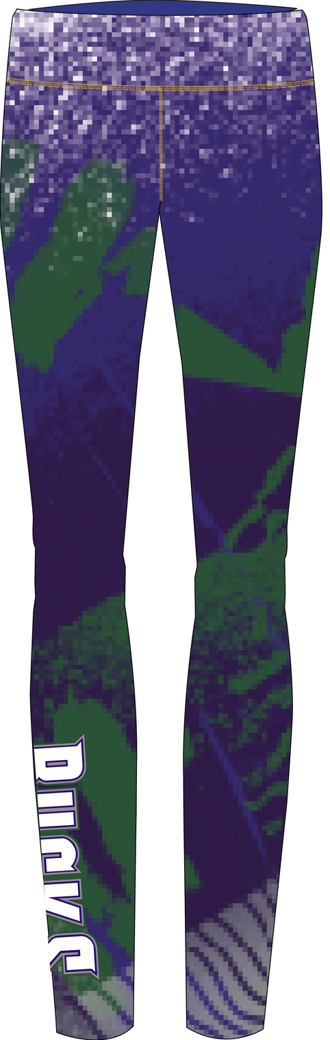Mitchell & Ness Women's Milwaukee Bucks Green/Purple Leggings