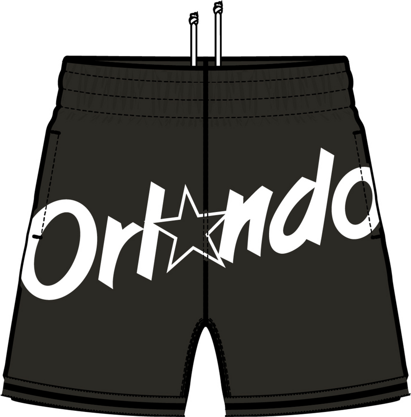 Mitchell & Ness Orlando Magic Black Big Face 3.0 Fashion Shorts