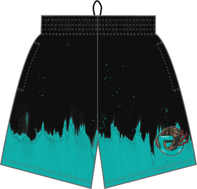 Mitchell & Ness Vancouver Grizzlies Black/Teal Tie Dye Shorts