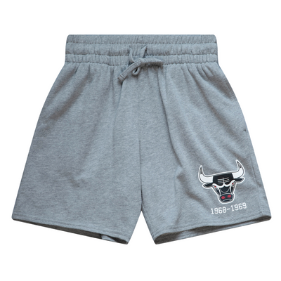 Mitchell & Ness Women's Chicago Bulls Grey Heather Logo Shorts