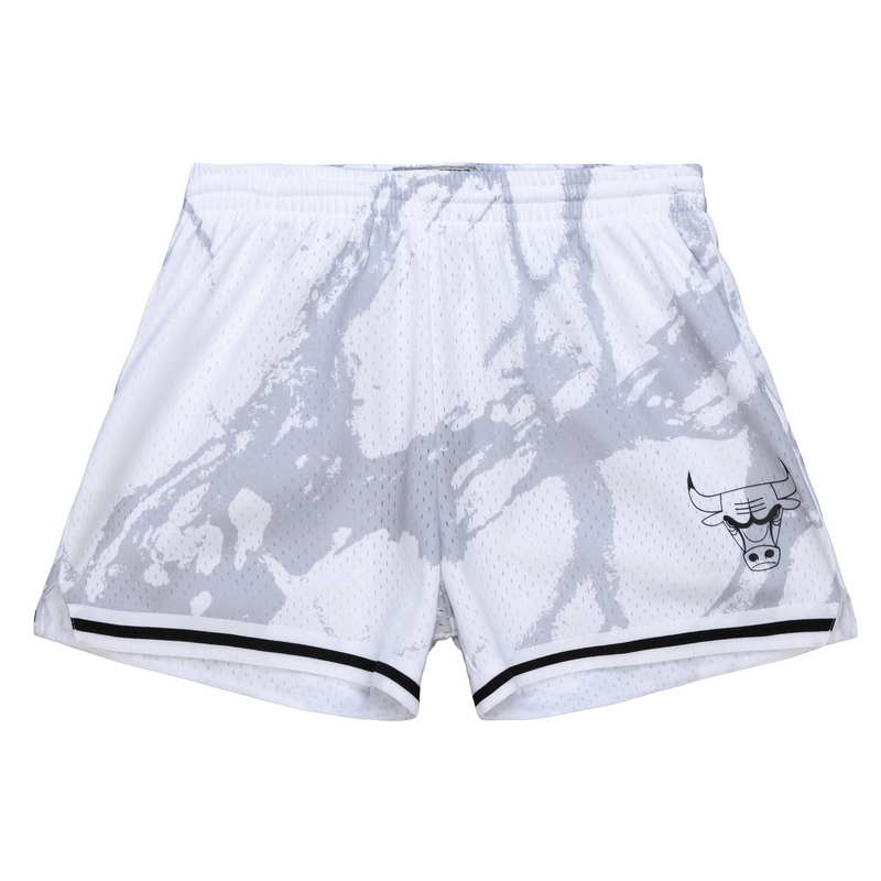 Mitchell & Ness Women's Chicago Bulls Pattern/White W Marble Shorts