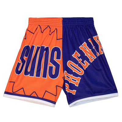Mitchell & Ness Phoenix Suns Orange/Purple Big Face Fashion Shorts 5.0