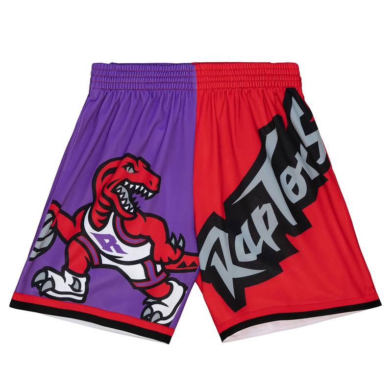 Mitchell & Ness Toronto Raptors Purple Big Face Fashion Shorts 5.0