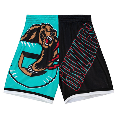 Mitchell & Ness Vancouver Grizzlies Teal Big Face Fashion Shorts 5.0