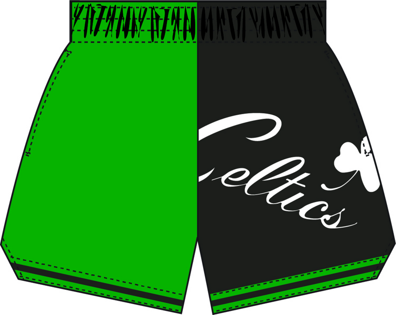 Mitchell & Ness Women's Boston Celtics Green Big Face Shorts 5.0