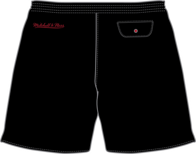 Mitchell & Ness Chicago Bulls Black Woven Shorts