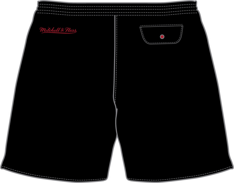 Mitchell & Ness Chicago Bulls Black Woven Shorts