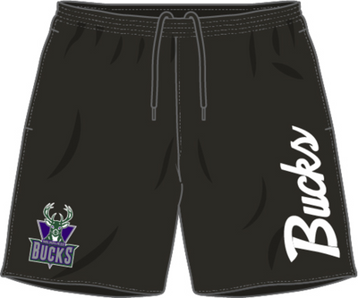 Mitchell & Ness Milwaukee Bucks Black Team Essentials Nylon Shorts