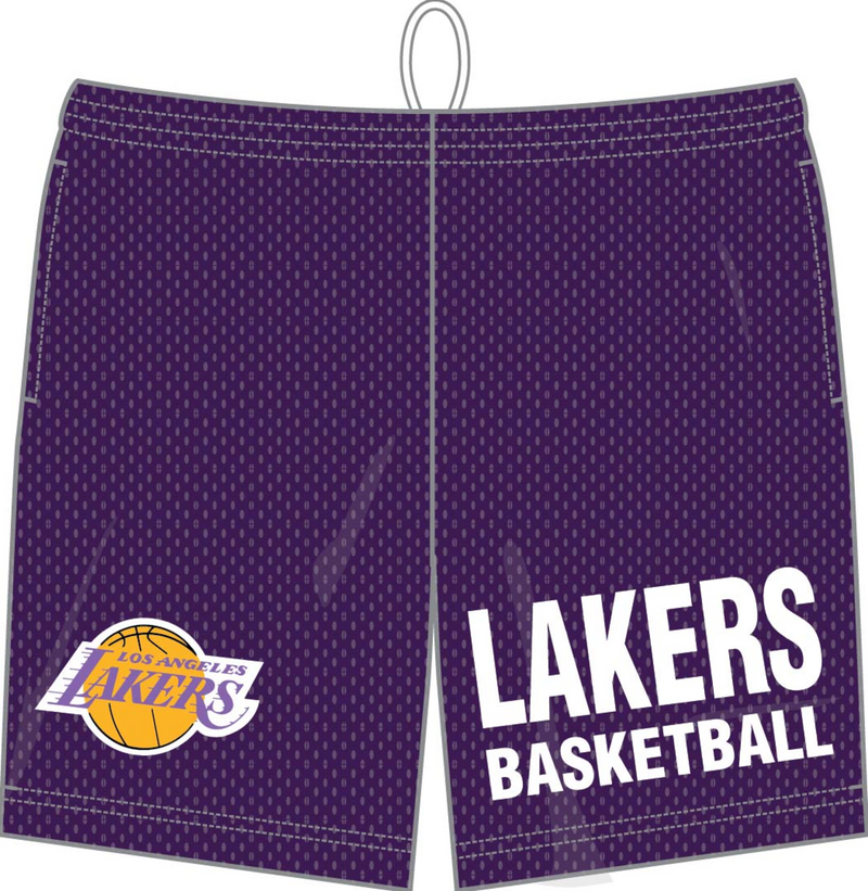 Mitchell & Ness Los Angeles Lakers Purple Vintage Logo Gameday Mesh 7in Shorts