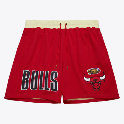 Mitchell & Ness Chicago Bulls Scarlet Vintage Logo Team OG 2.0 Fashion Shorts 7in