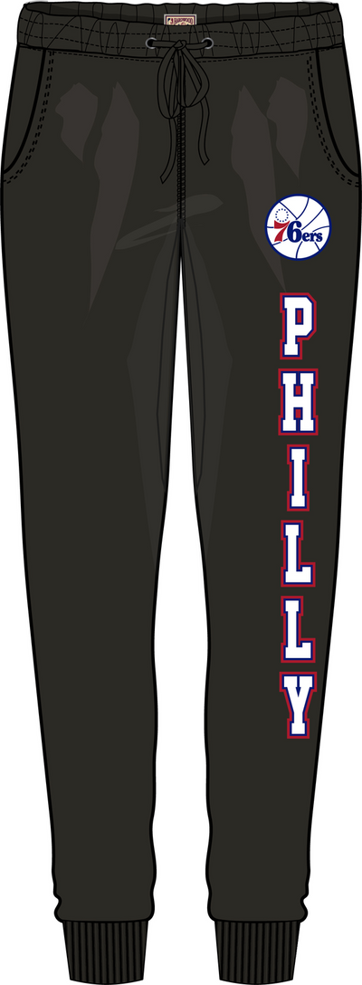 Mitchell & Ness Women's Philadelphia 76ers Black W City Joggers