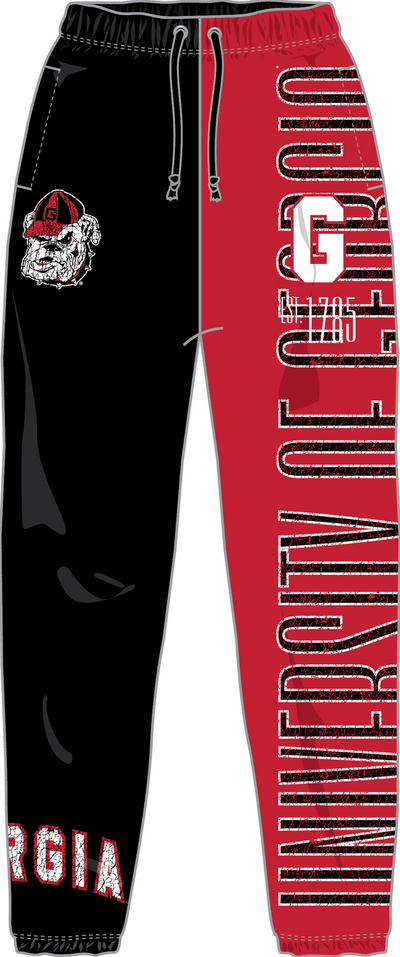 Mitchell & Ness Georgia Bulldogs Black Team OG 2.0 Fleece Pants