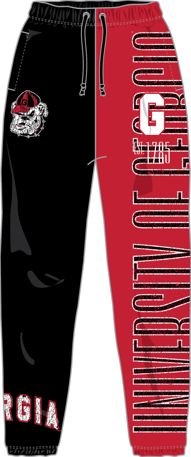 Mitchell & Ness Georgia Bulldogs Black Team OG 2.0 Fleece Pants