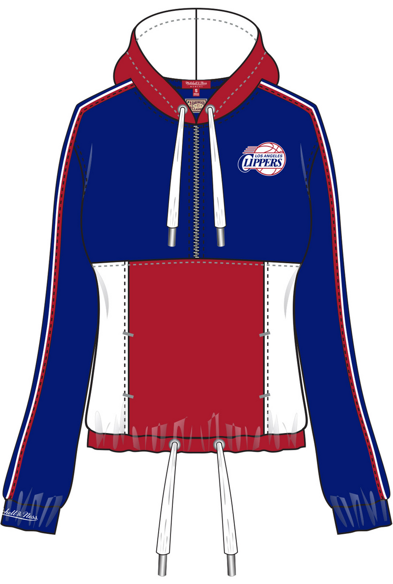 Mitchell & Ness Women's LA Clippers Royal Windbreaker