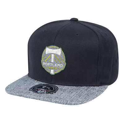 Mitchell & Ness Portland Timbers Black Woven Tc Fitted Hat