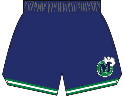Mitchell & Ness Women's Dallas Mavericks Navy Jump Shot Shorts