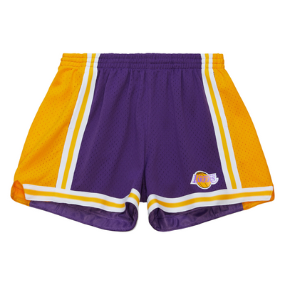 Mitchell & Ness Women's Los Angeles Lakers Purple/Gold Jump Shot Shorts