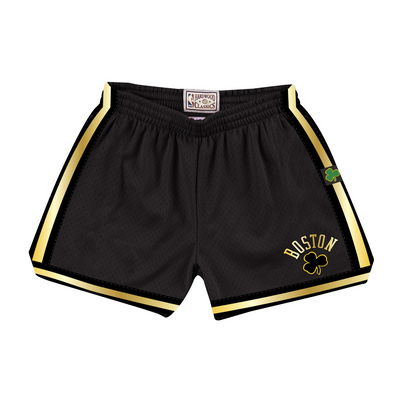 Mitchell & Ness Women's Boston Celtics Black Gold Jump Shot Shorts