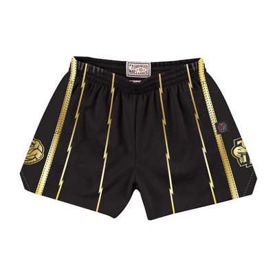 Mitchell & Ness Women's Toronto Raptors Black Gold Jump Shot Shorts