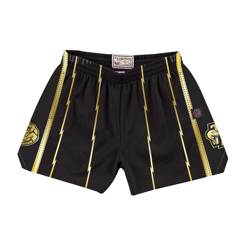 Mitchell & Ness Women's Toronto Raptors Black Gold Jump Shot Shorts