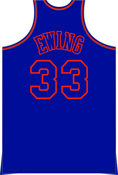 Mitchell & Ness Patrick Ewing New York Knicks 1996 Royal Swingman Jersey