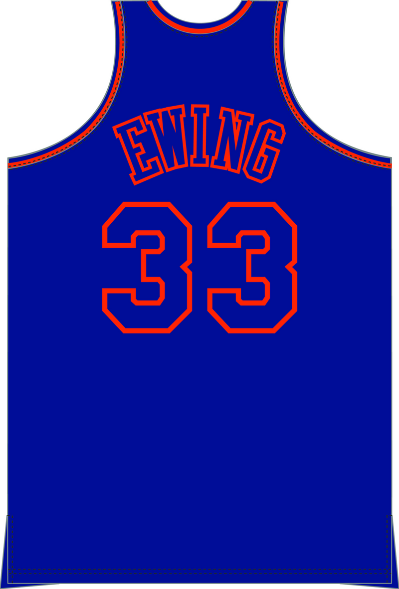 Mitchell & Ness Patrick Ewing New York Knicks 1996 Royal Swingman Jersey