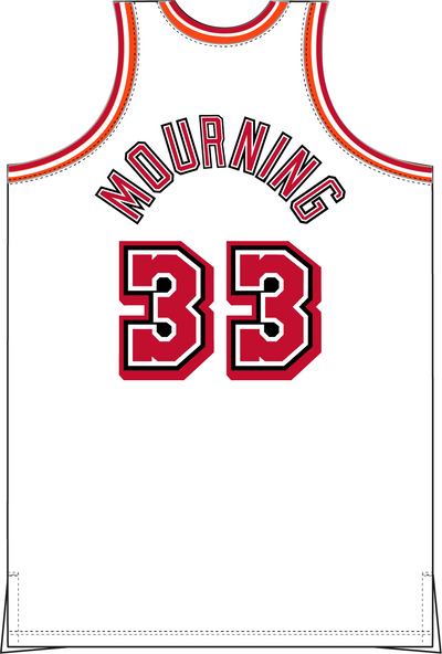 Mitchell & Ness Alonzo Mourning Miami Heat 1996 White Jersey
