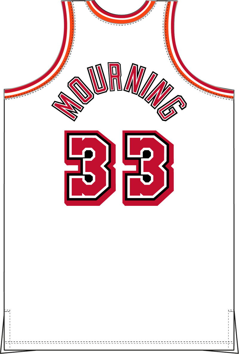Mitchell & Ness Alonzo Mourning Miami Heat 1996 White Jersey