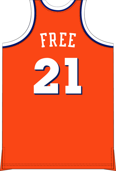 Mitchell & Ness World B. Free Cleveland Cavaliers 1984 Orange Dark Jersey