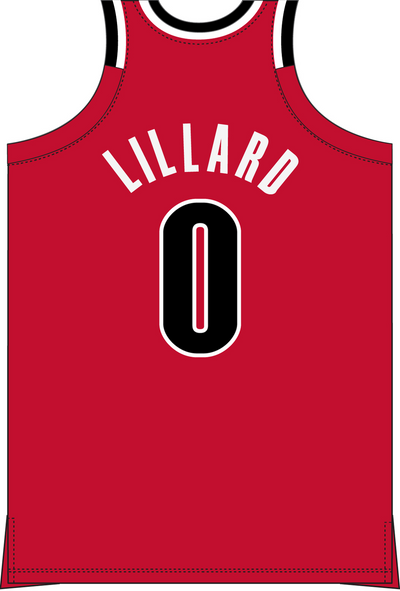 Mitchell & Ness Damian Lillard Portland Trail Blazers 2012 University Red Alternate Jersey