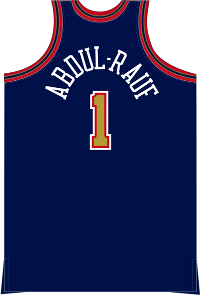 Mitchell & Ness Mahmoud Abdul-Rauf Denver Nuggets 1994 Astros Blue Dark Jersey