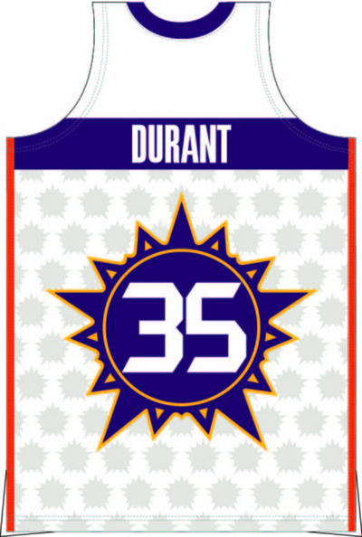 Mitchell & Ness Kevin Durant Sophomore Team 2009 White Rising Stars Jersey